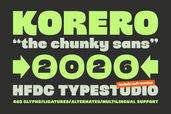 Korero Fonts Preview 1