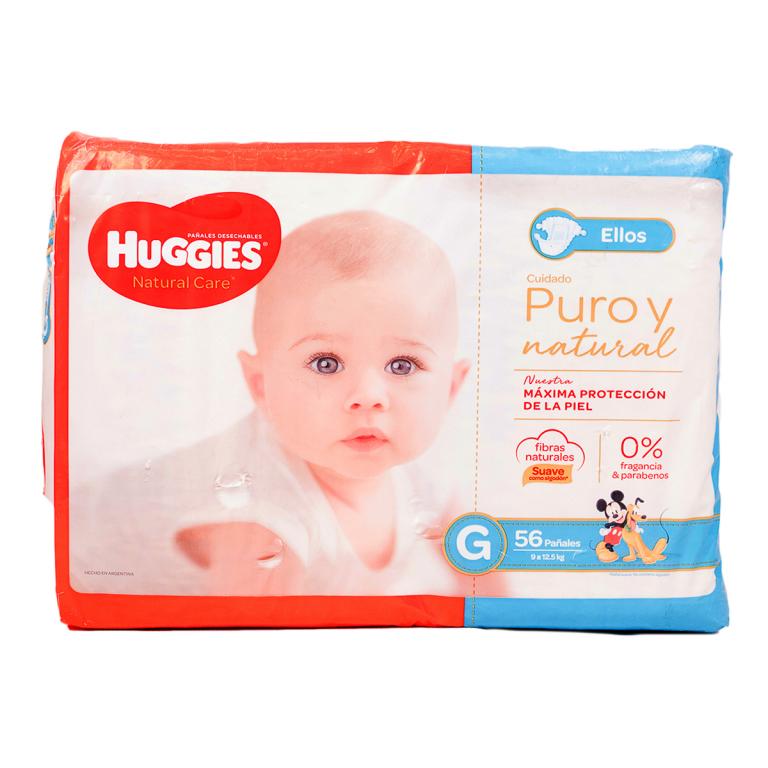 Pañales Huggies para ellos talla G, 56 unidades