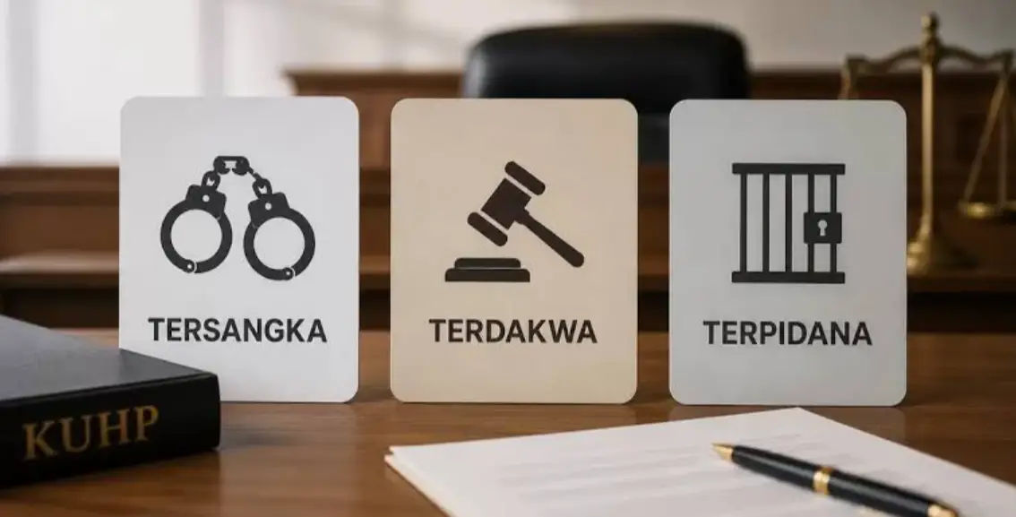 Update Perbedaan Terduga Tersangka Terdakwa dan Terpidana