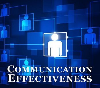 blue people connected image with Communication Effectiveness text