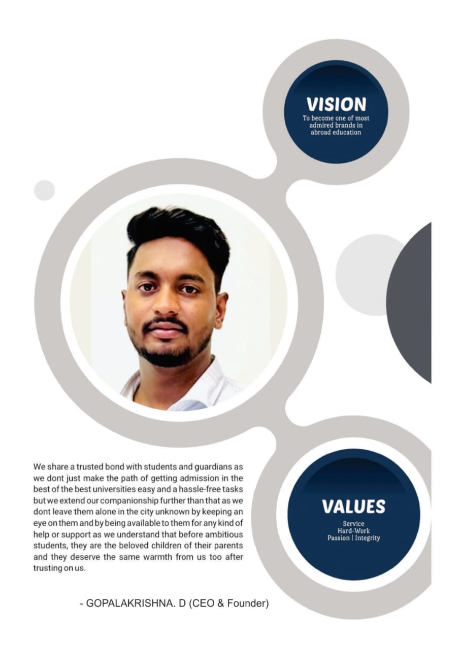 Founder and CEO - Gandharva Abroad Studies