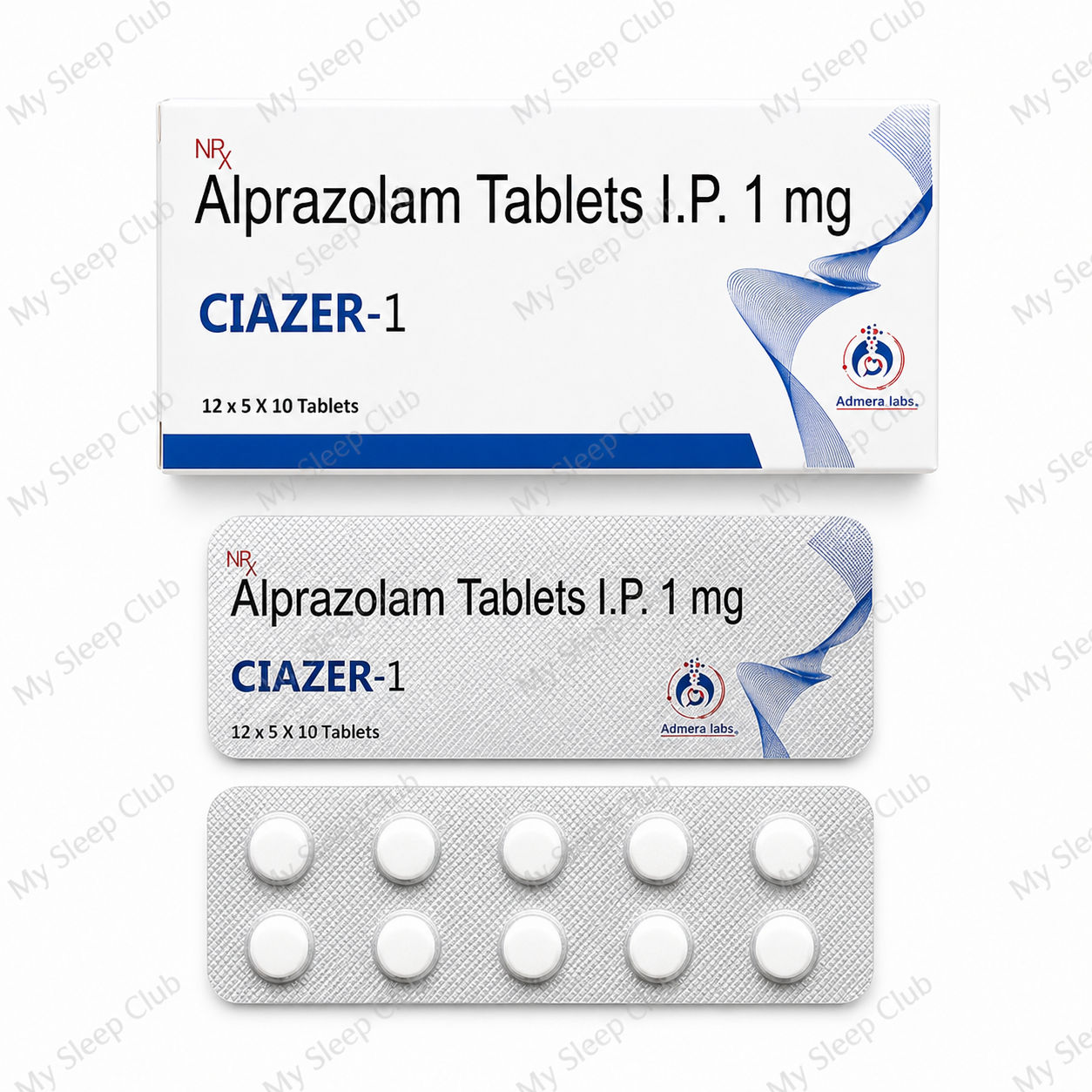 Buy Ciazer-1 Alprazolam Tablets 1 mg Online in the UK