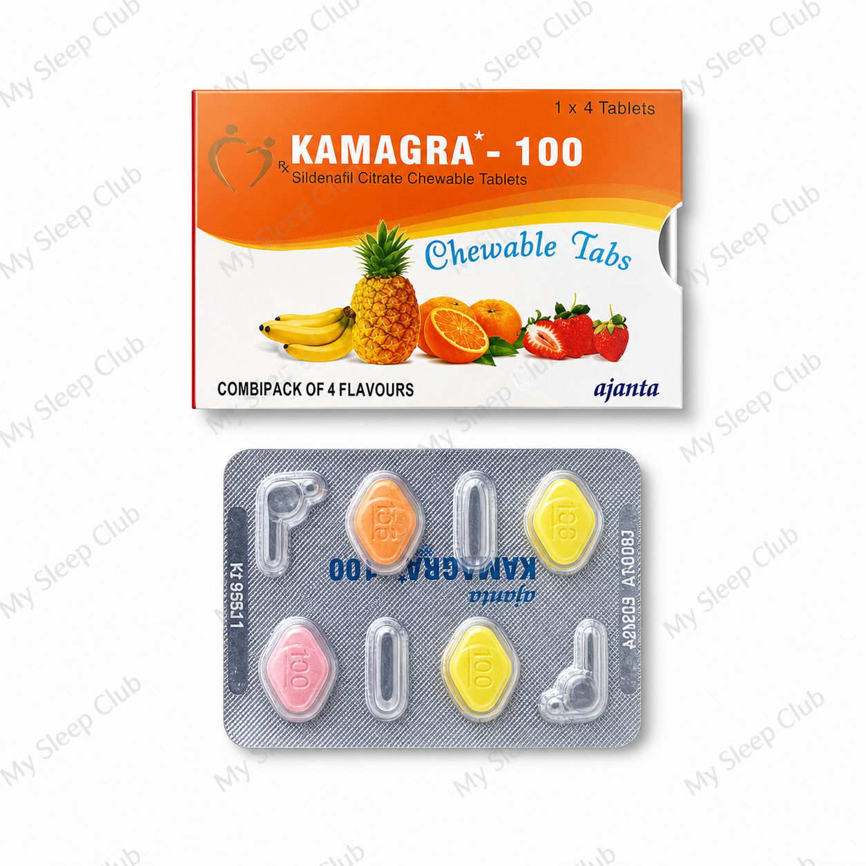 Buy Kamagra Sildenafil 100mg Citrate Chewable Tablets Online in the UK