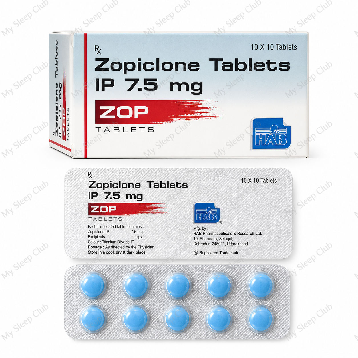 Buy Zopiclone Tablets IP 7.5 mg Online in the UK