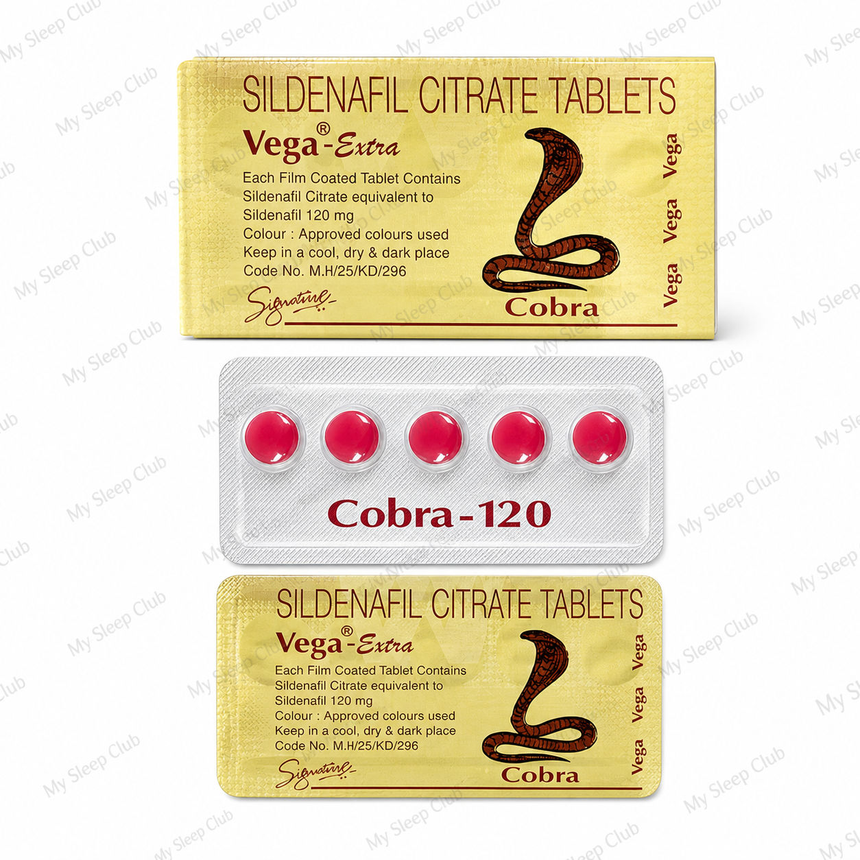 Buy Cobra Sildenafil 120mg Citrate Tablets Online in the UK