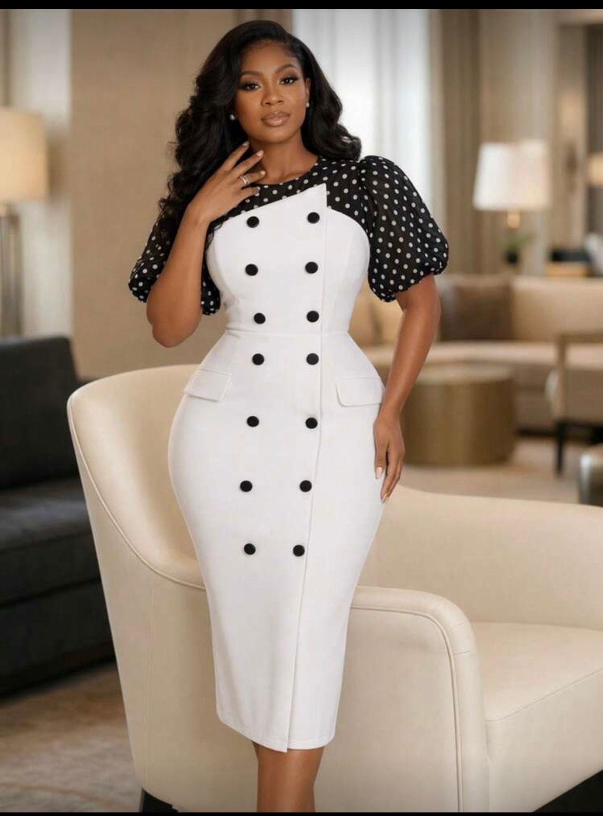The Polka-Blazer Midi