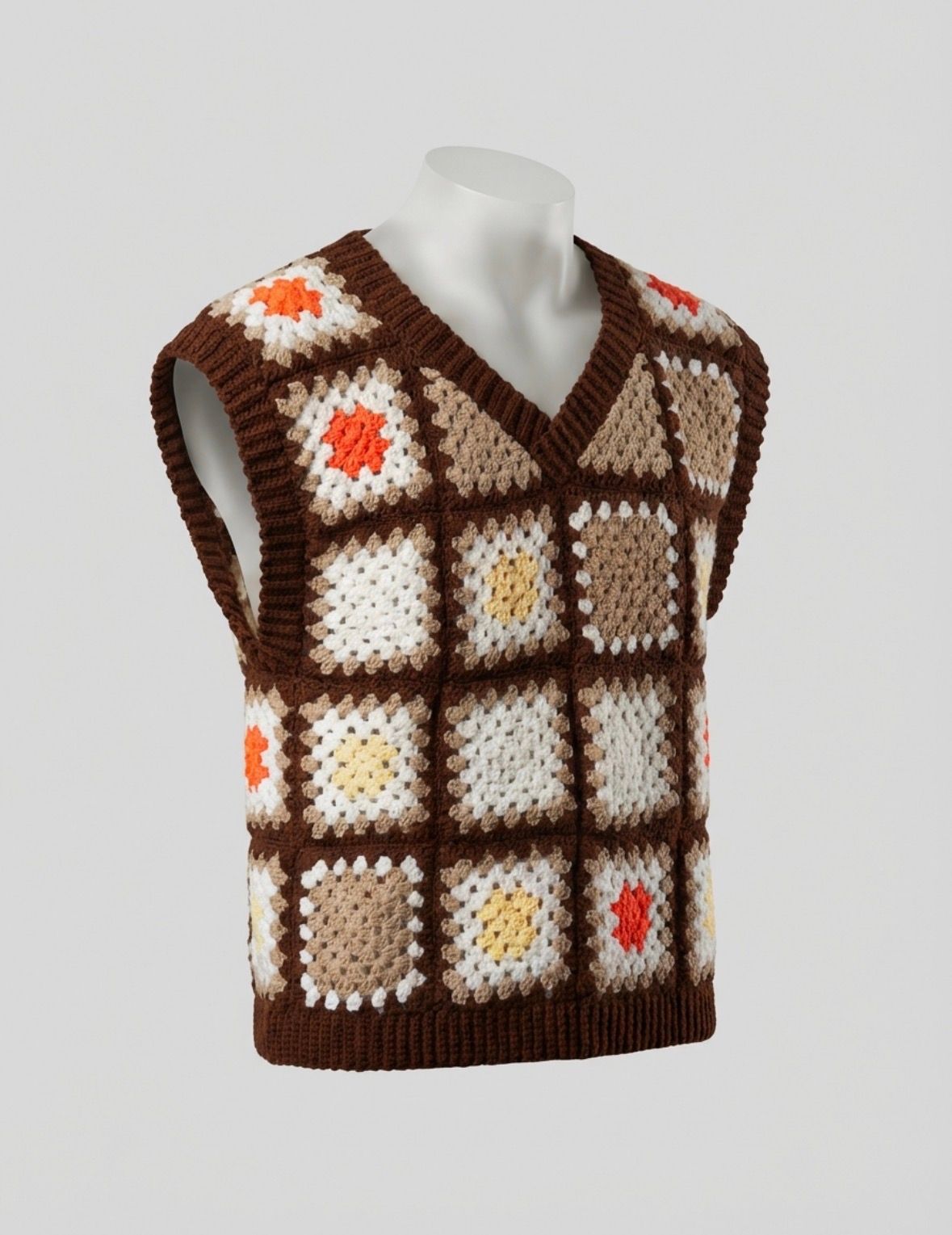 Granny square vest