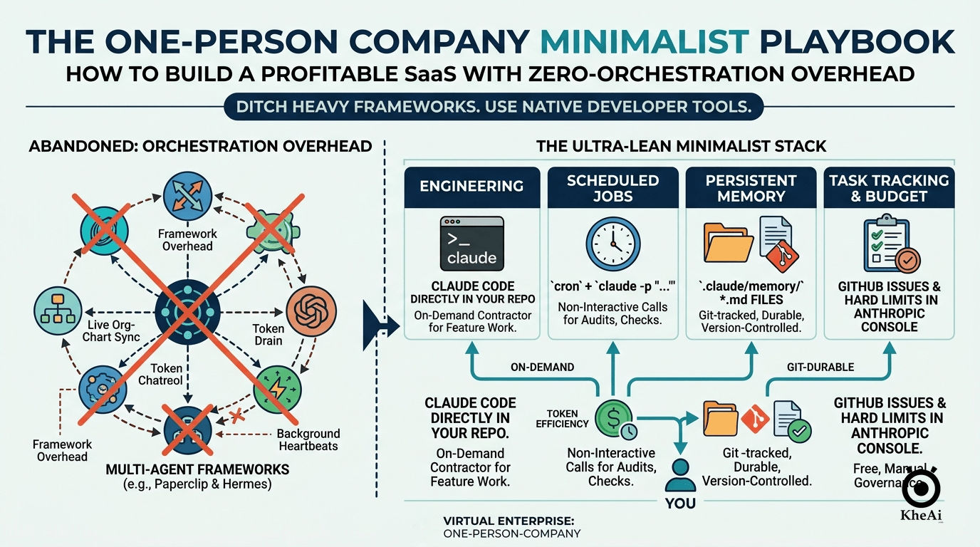 The One-Person Company Playbook: Why I Ditched Multi-Agent Frameworks for a Flat Stack