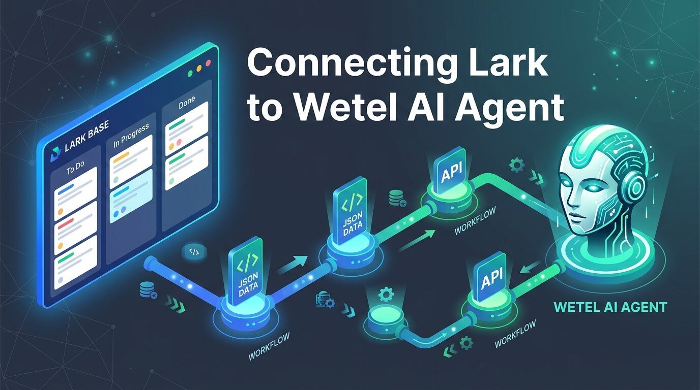 How to connect Lark to a Wetel AI agent, step by step