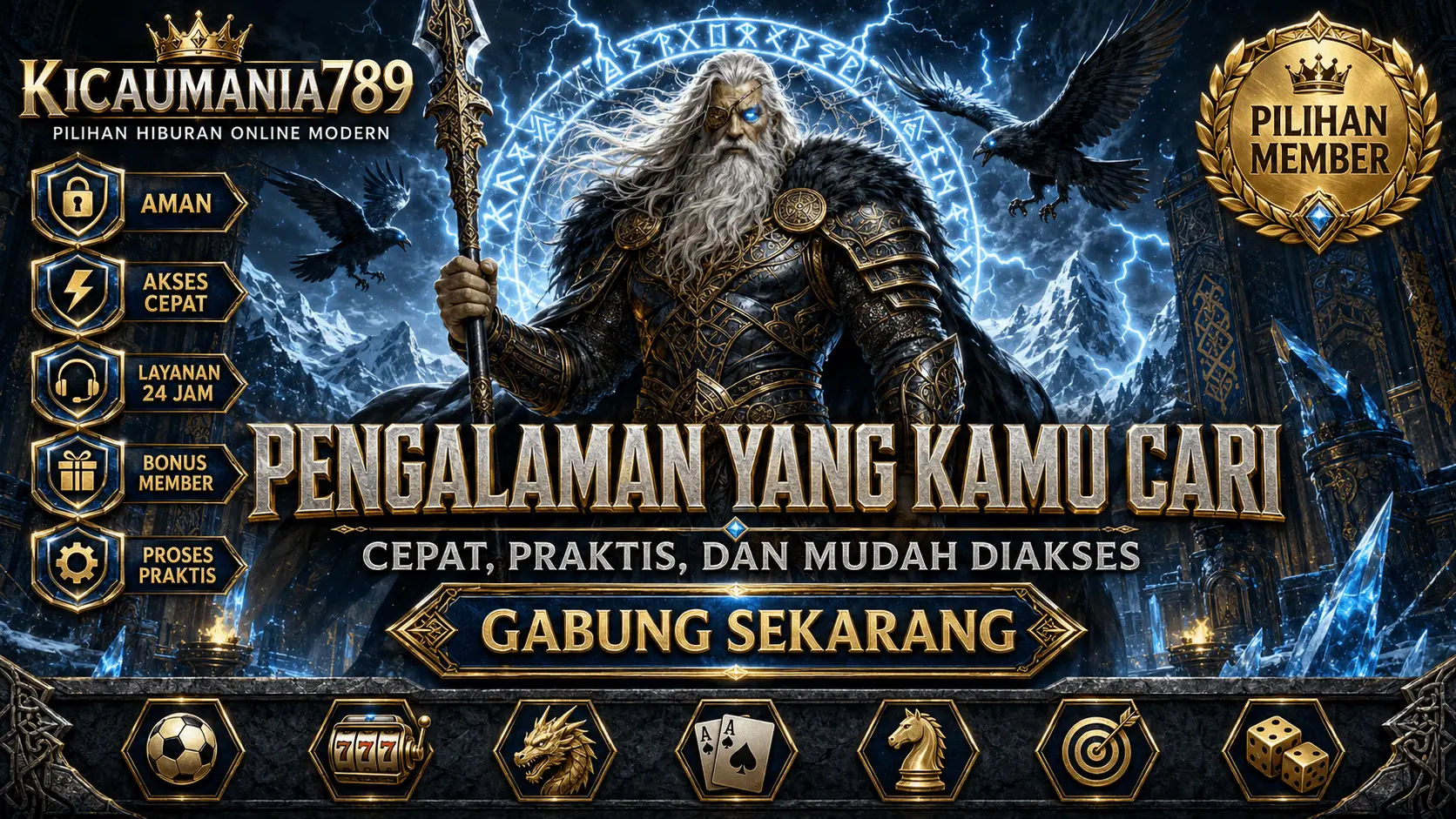 Tampilan informasi permainan Kicaumania789 untuk pengguna 18+