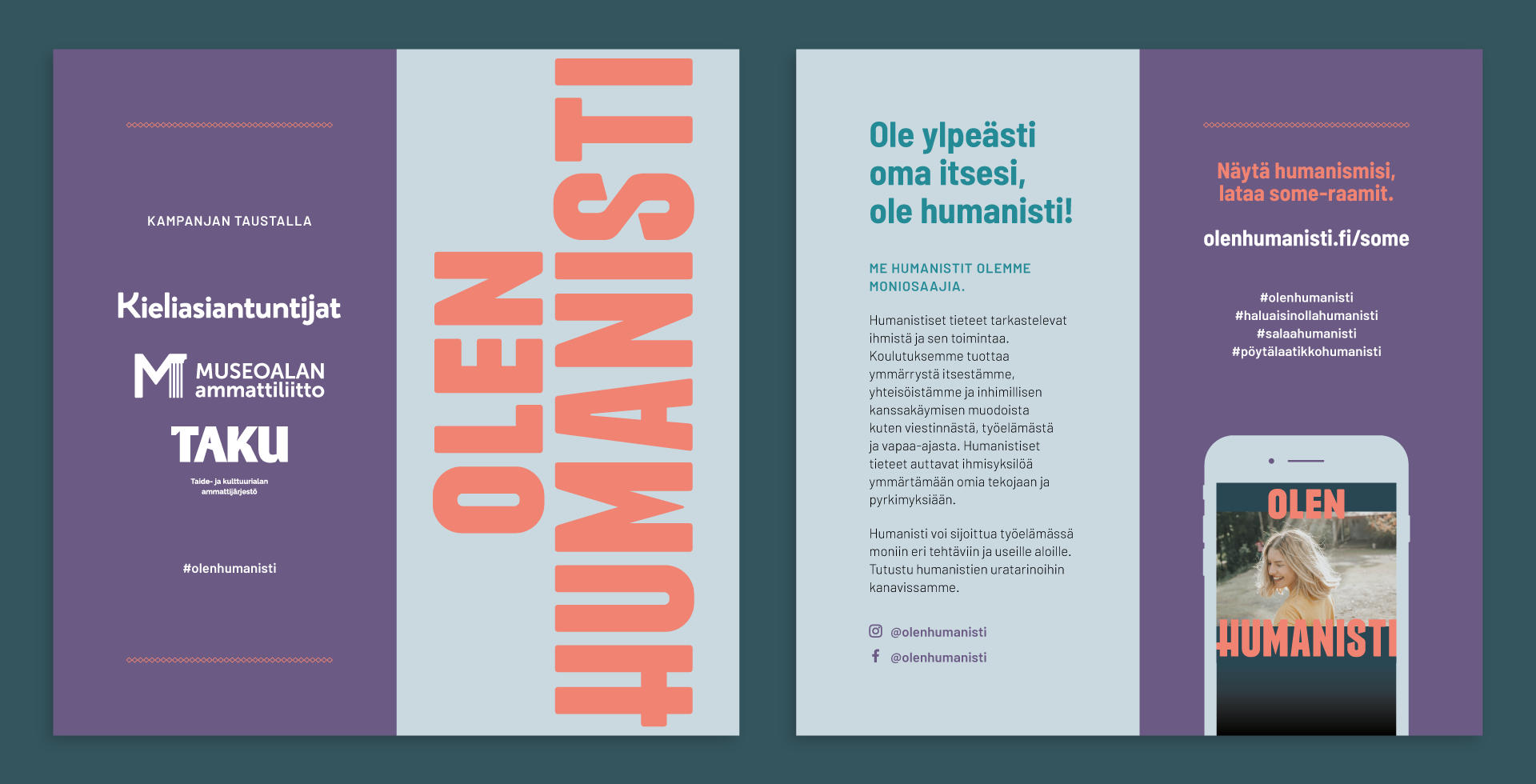 Olen humanisti flyer Olen humanisti flyer