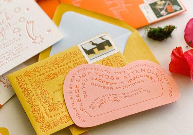 Astetta erityisempi RSVP. Kuva: Iris & Marie Letterpress