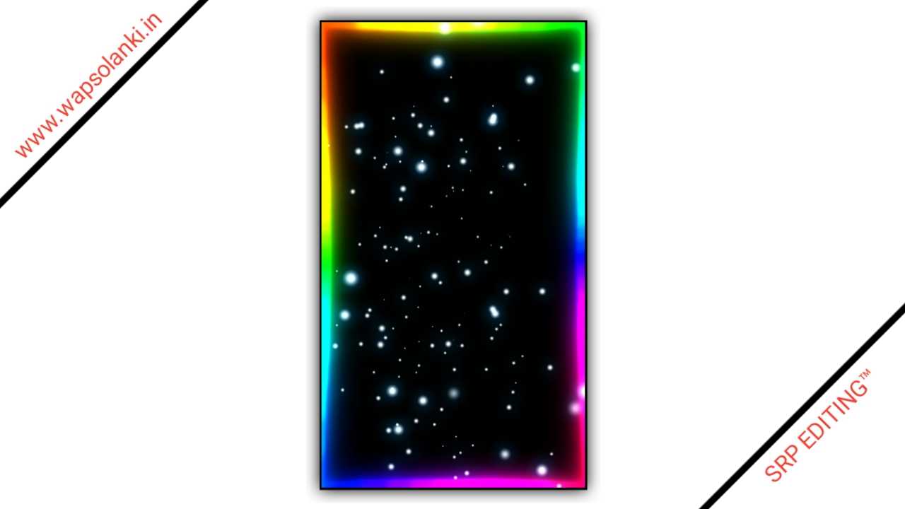 Multiple Color Neon Light Border Kinemaster Template 2021