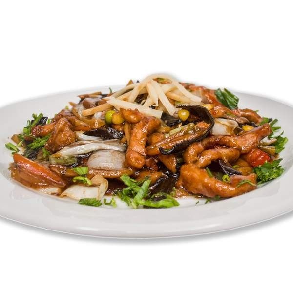 Chicken with bamboo shoots and mushrooms 450 gr