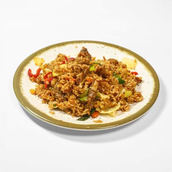 Fried rice with beef 400 gr
