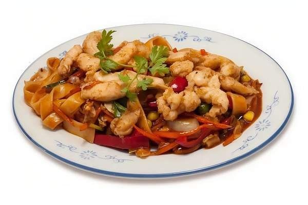 Noodles with chicken 350 gr