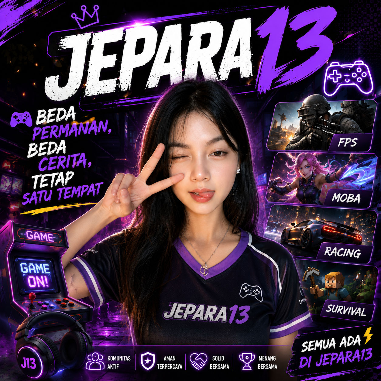 JEPARA13 ๐น๏ธ Beda Permainan, Beda Cerita, Tetap Satu Tempat