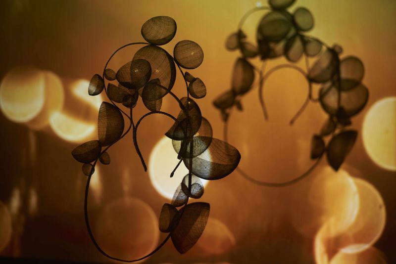 Visibles ! project by Mathilde Marc - Sculptural Black Headpiece