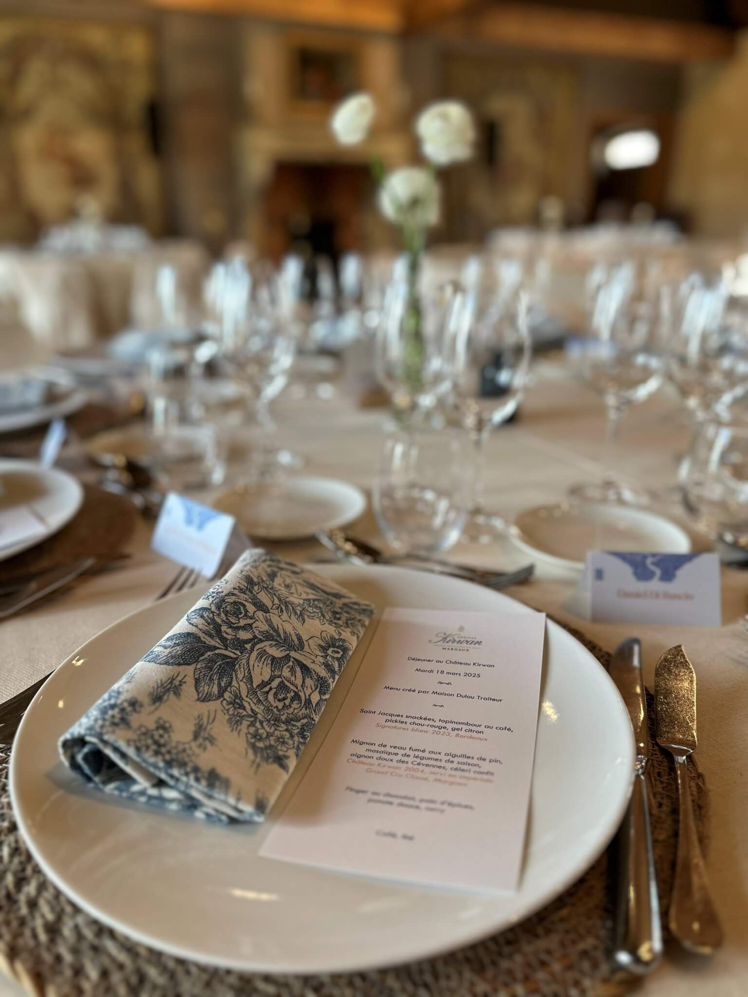 Meals for larger groups - Château Kirwan