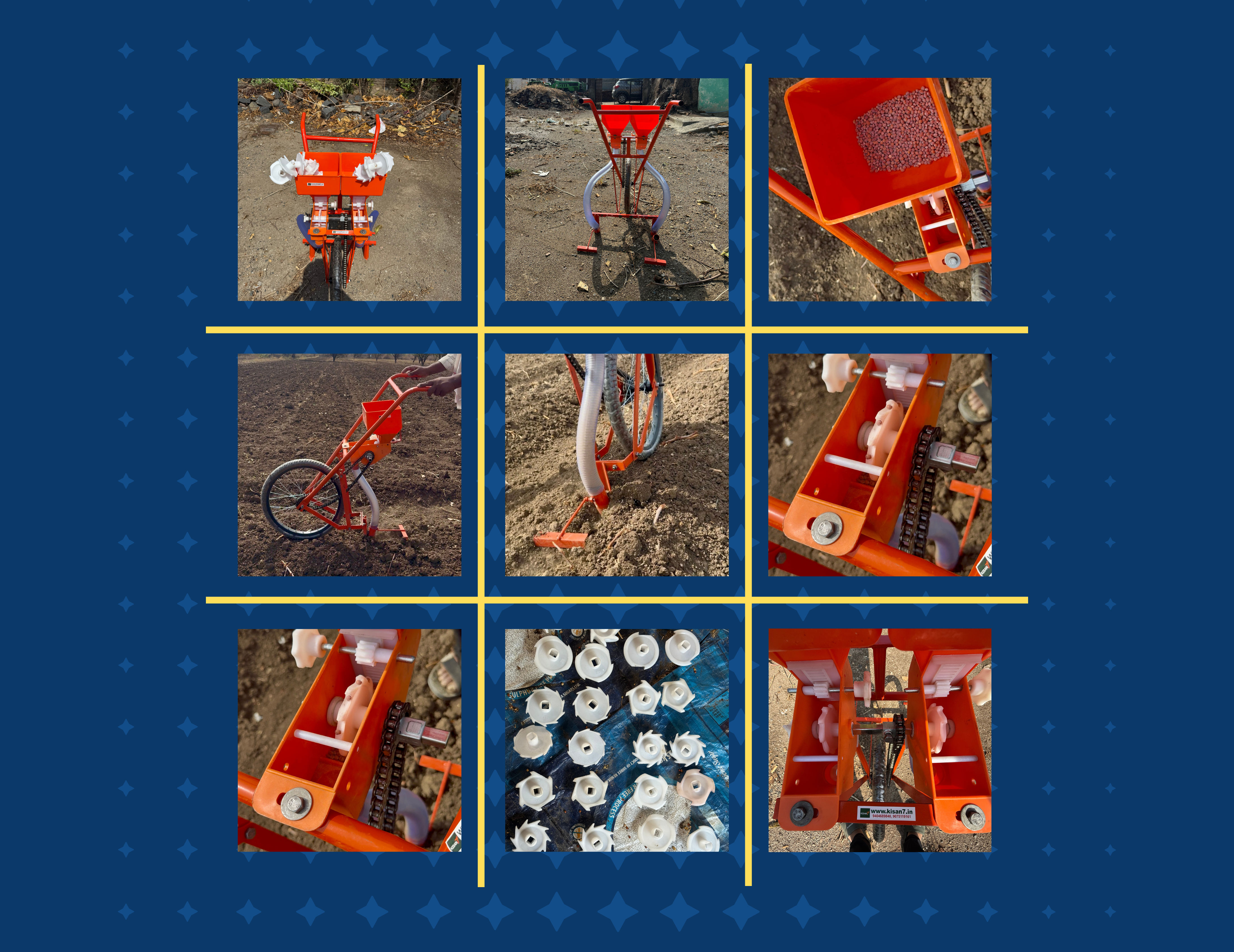 3-in-1 seed drill machine