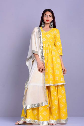 Yellow Zeenat Suit Set