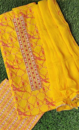 Bright Yellow and Orange Suit Set