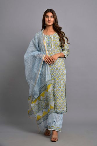 Gaurangi Suit Set - Powder Blue