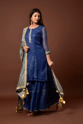 Sitara Blue Garara Set