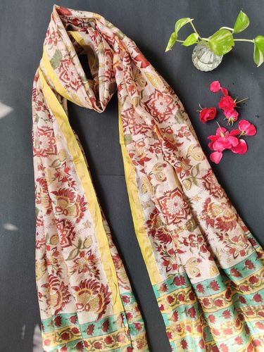 Floral Chanderi Silk Dupatta