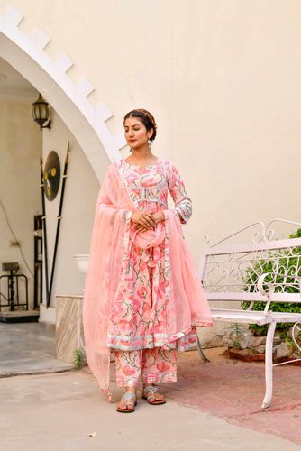 Peachy Peach Nargis Anarkali