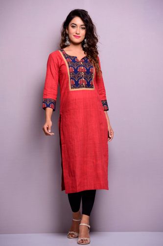 Maroon South Cotton Kurta