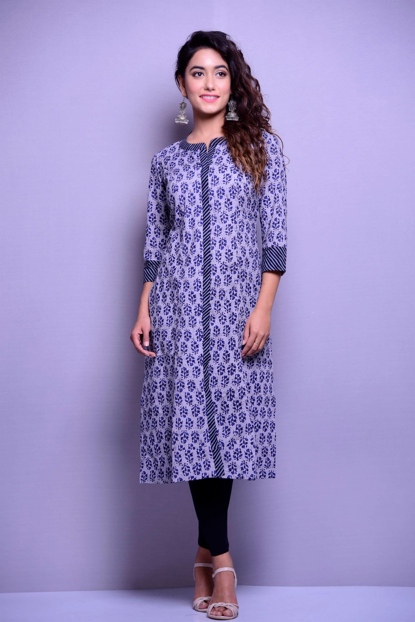 Indigo A Line Kurta