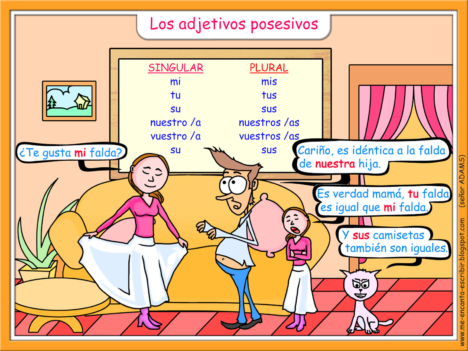 Ejercicios Adjetivos Posesivos Answer Key