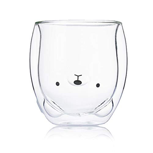 Cat Mug Bgbg Cute Coffee Mug Cat Tea Cup Milk Double Wall Clear Insulated Glass Espresso Mug with Coaster interesting Gift for you 