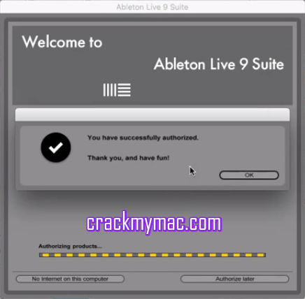 how to authorize ableton live 9 suite crack