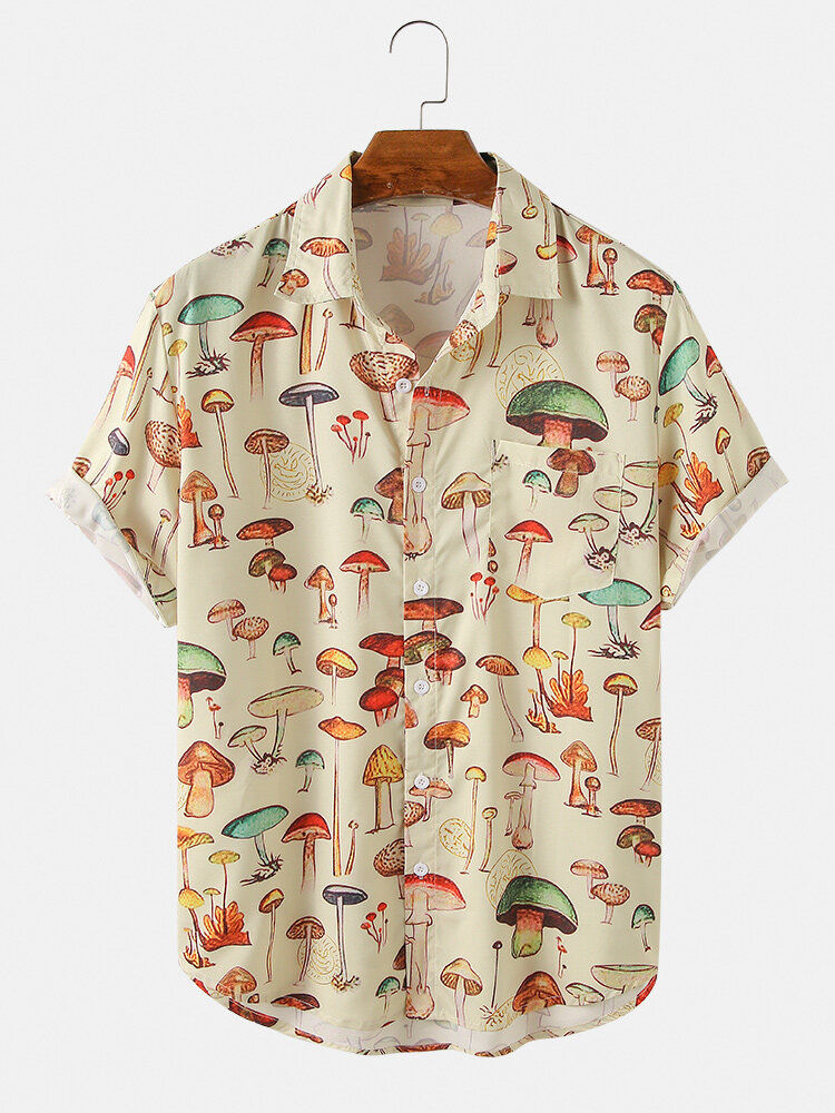 Men Asymmetric Color Matching Casual 