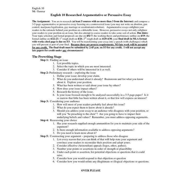 Argumentative Essay Outline Example Pdf Recommended By Nostrenkesa Kit