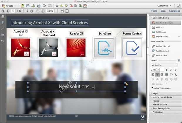 Adobe acrobat xi