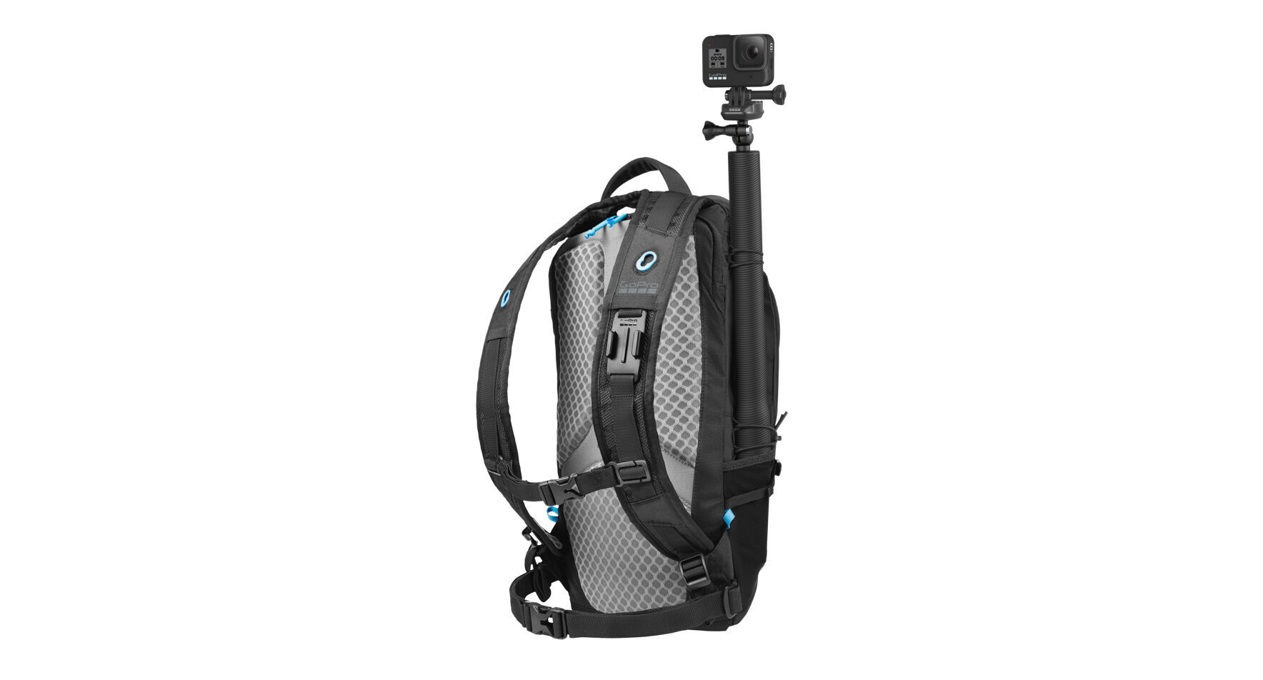 selfie stick backpack mount