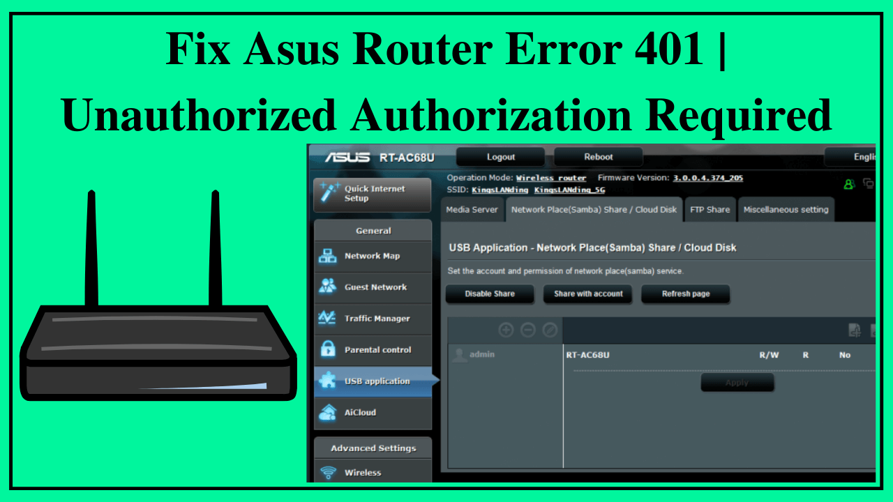 Simple Steps to Fix Asus Router Error 40 by Router Error