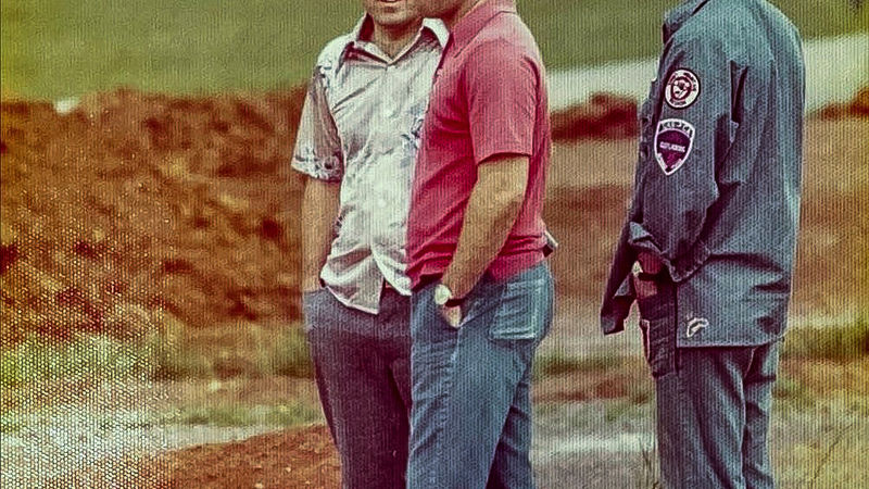 Banner Elk Airport Autocross 11 Jim Hamby WHITE SHIRT Jim Thompson RED SHIRT
