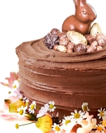 decadent chocolate easter cake