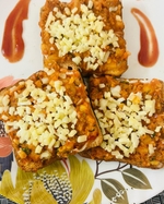 spicy potato cheese toast