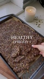 healthy crackers & chickpea chocolate chip cookies