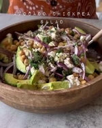 avocado chickpea salad