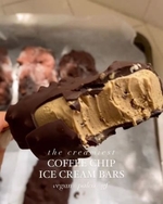 coffee chip ice cream bars & fudgy flourless brownies