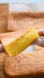 sweet corn mochi cake