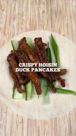 crispy hoisin duck pancakes