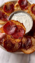 baked cheese pepperoni bites