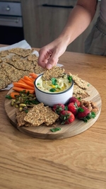 healthy seeded crackers